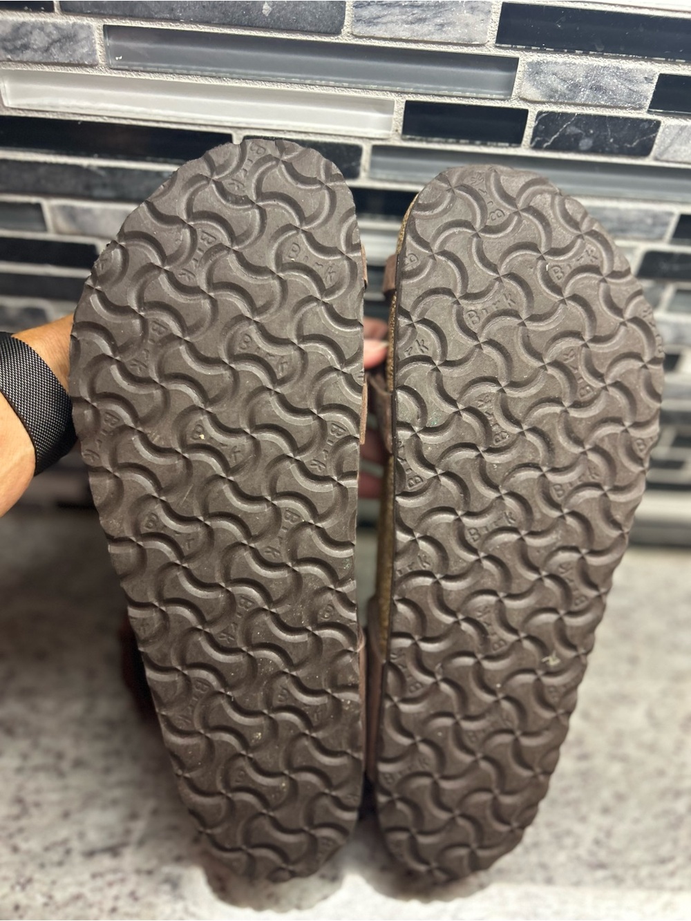 Birkenstock Yara Brown Leather Ankle-Strap Sandals women’s size 11(42) - Picture 7 of 7
